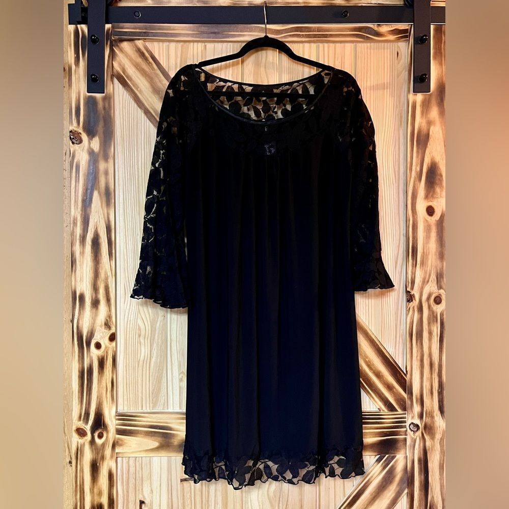 EUC Sexy Boho Lace Dress Black 14